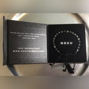 🖤🩶 NOGU Black and Charcoal Agate Double Macrame 🩶🖤